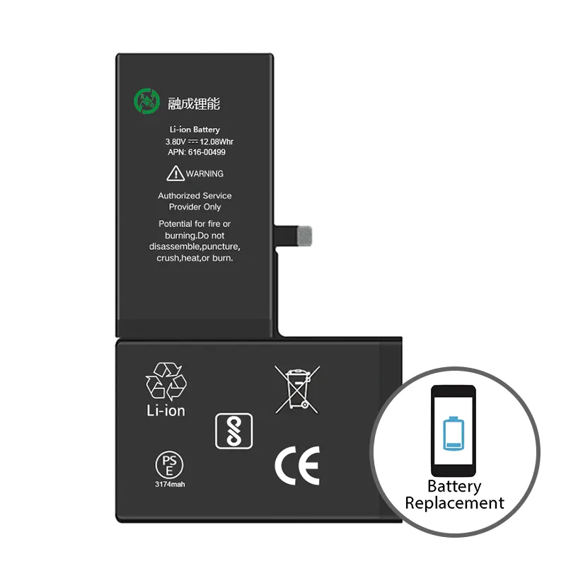 Factory Wholesale Replacement Cell Phone Battery for phone XS Max Long Cycle Life Internal