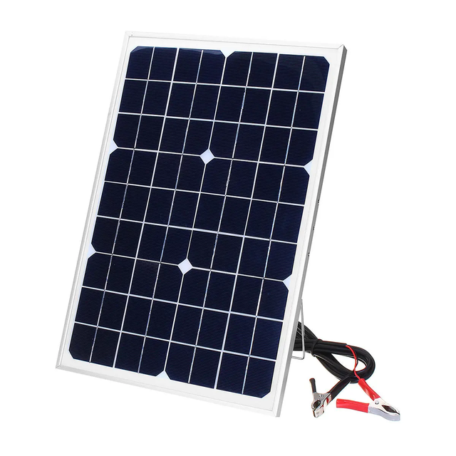 High Efficiency 10W Solar Panels 60W Pv Panel 6v 10W 20W 30W 40W 50W Small Solar Panel with Alligator Clamp for Solar System