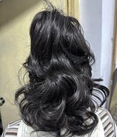 Extensions de cheveux humains de vague de corps de queue de cheval longue et droite pour femmes avec des griffes de pince de queue de cheval-variété de styles
