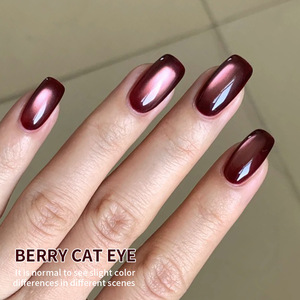 Vernis à ongles XEIJAYI haut de gamme, simple, blanc et violet, à base de perles de verre œil de chat, longue durée, <span class=keywords><strong>manucure</strong></span> française, salon - Product Image 3