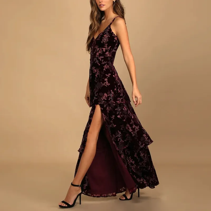 long chiffon prom dress