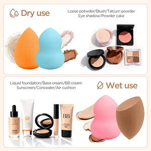 Éponge <span class=keywords><strong>de</strong></span> maquillage douce lavable sans latex, personnalisable <span class=keywords><strong>avec</strong></span> logo, pour <span class=keywords><strong>fond</strong></span> <span class=keywords><strong>de</strong></span> <span class=keywords><strong>teint</strong></span> et poudre, multicolore - Product Image 6