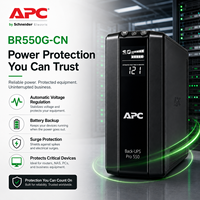 APC Back UPS Pro Line UPS Interactive 550VA 330W avec prises AVR Green Power Saving et conception de batterie remplaçable par l'utilisateur