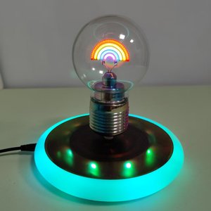 HCNT 16-Color Gradient <b>Light</b> Base Floating Romantic <b>Rainbow</b> <b>Light</b> Bulb Touch Control Automatic lifting Bulb <b>Light</b> Home Gifts - Product Image 5