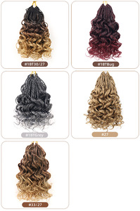 BELEZA 1B Nuevo Producto Fácil de Instalar, Cabello Afro Crochet con Trenzas de Tres Hilos, Color Negro, Extensiones de Cabello <span class=keywords><strong>Gogo</strong></span> Curl - Product Image 4