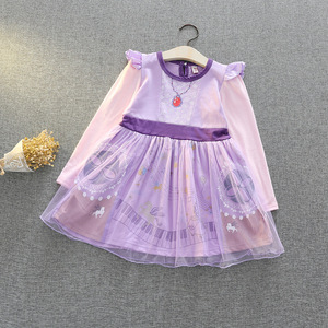 Vestido de <span class=keywords><strong>Princesa</strong></span> Sofía, Vestido de <span class=keywords><strong>Princesa</strong></span> de Pelo Largo para Niñas, Ropa Infantil de Sofía Blancanieves, <span class=keywords><strong>Disfraz</strong></span> para Actuaciones de Halloween - Product Image 1