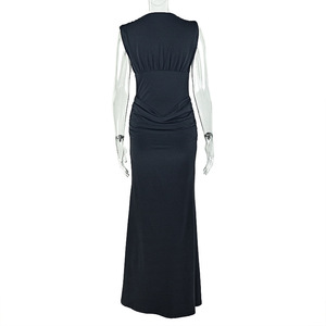 NUOVO ARRIVO Abito da Donna Senza Maniche in Due Colori Vestito Lungo Aderente Elegante per Feste Taglie S-L - Product Image 5