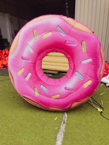 Modelo Inflable Gigante de Comida Personalizado de 2 Metros para Publicidad Comercial, Inflable de Postre <span class=keywords><strong>Donut</strong></span> para Inauguración de Tiendas - Product Image 1