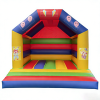 Château gonflable compact pour enfants, idéal pour les fêtes en intérieur et en extérieur, maison de rebond pour usage domestique