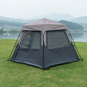 เต็นท์แคมป์ปิ้งสำหรับครอบครัวแบบ Glamping โครงสร้างตรง แข็งแรง ทนทานทุกฤดู สองชั้น กันน้ำ น้ำหนักเบา กางอัตโนมัติรวดเร็ว - Product Image 2