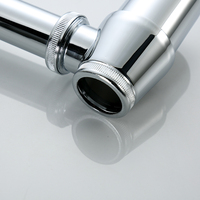 Vente en gros d'appareils sanitaires au design moderne de vidange d'évier en zinc chromé siphon de lavabo tuyau d'évacuation bouteille de vidange siphon