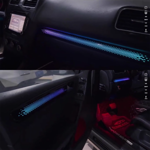 SJC 12V 64 couleurs Lumière ambiante pour Volkswagen <span class=keywords><strong>Golf</strong></span> <span class=keywords><strong>6</strong></span> 2008-2013 Modèles Starry Sky Dynamic LED Kit d'éclairage intérieur coloré - Product Image 2