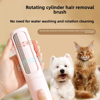 Rouleau à peluches pour toilettage de chiens Brosse à poils réutilisable multicolore Brosses lavables pour animaux Collant Cyclisme Chat Pet Hair Remover Rollers