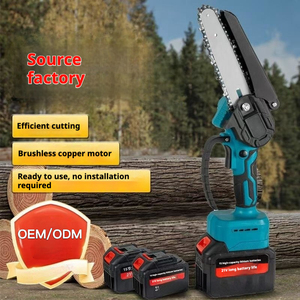 Tronçonneuse électrique portable de 6 pouces, 21V, haute puissance, petite, pour le jardin, bricolage, <span class=keywords><strong>batterie</strong></span> au lithium, sans fil, pour le travail du bois - Product Image 4