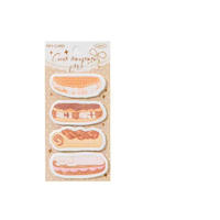 Penjualan Panas Seri Kertas Catatan Krim Bread Lucu Multi Gaya, Lembar Memo Kreatif Bermotif, Dapat Disobek, untuk Belajar, Kantor, dan Penanda Indeks