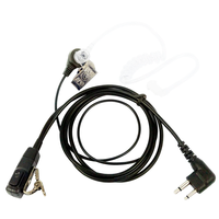 M1 Type 2 broches FBI001 Air Tube bidirectionnel Radio écouteur écouteur casque pour motorola Walki Talki KD0111