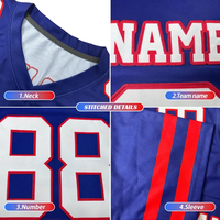 2026 untuk Jersey Sepak Bola # 1 Jersey Amerika Jahitan Lengan Pendek Bernapas Malik Nabers Jaxson Dart