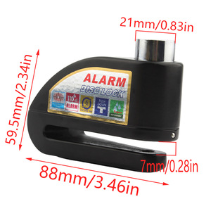 Candado de Disco con Alarma ZUQING de 83.1mm, Impermeable, Antirrobo para Motocicleta, con Alarma de 110dB y Diseño de Presión - Product Image 4