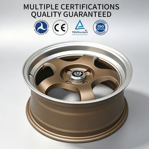 Jantes Flowtone Bronze Mat 4x100 15 16 Pouces 15x7 5x113.1/<span class=keywords><strong>112</strong></span>/114.3 Jantes Cinq Branches pour Voitures Particulières - Product Image 4