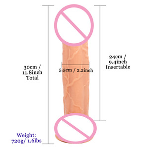 Dildo Realistico in PVC di Grandi Dimensioni <span class=keywords><strong>30</strong></span> X 55 <span class=keywords><strong>cm</strong></span>, Giocattolo Sessuale Femminile con Sensazione Reale di Pene Eretto - Product Image 2
