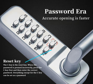 <span class=keywords><strong>Cerradura</strong></span> Mecánica Impermeable <span class=keywords><strong>con</strong></span> Teclado Numérico y Desbloqueo por Contraseña para Puertas de Madera/Aluminio - Product Image 5
