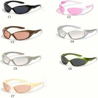 Lunettes de soleil enveloppantes sportives pour le cyclisme, design épuré, luxe, mode, rétro, vintage, lunettes de créateur Pro Elite
