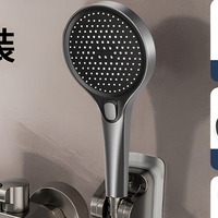 Robinet de douche thermostatique moderne en chrome poli, ensemble de douche et bain à 3 trous avec poignée unique et verrouillage de température pour salle de bain