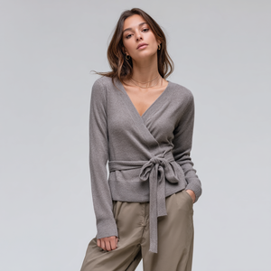 <span class=keywords><strong>Cintura</strong></span> Casual da donna elegante <span class=keywords><strong>Cardigan</strong></span> anteriore aperto alla moda manica lunga in Cashmere traspirante per la stagione autunnale invernale - Product Image 1