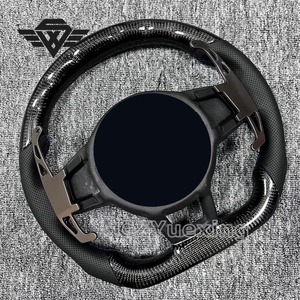 Volante Deportivo de Fibra de Carbono Forjado con LED para VW MK7 MK6 <span class=keywords><strong>GOLF</strong></span> 7 <span class=keywords><strong>GOLF</strong></span> 6 R Sportsvan Touran <span class=keywords><strong>Mk2</strong></span> Teramont Tiguan <span class=keywords><strong>Mk2</strong></span> - Product Image 6