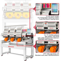 MYSEW MBC1203/1503 Nouvelle machine à broder numérique automatique commerciale à 3 têtes avec moteur pour casquettes et chemises