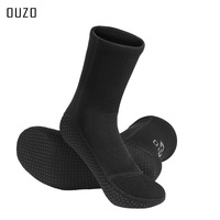 Chaussettes de plongée en néoprène imperméables noires de 3 mm/5 mm de la marque Custom Ouzo pour femmes et hommes - Combinaison de surf et de natation