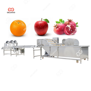 5 Ton/Hr Fruitwasmachine En Sorteerapparatuur Industriële Gedroogde Appelolijf-Fruitwasmachine - Product Image 1