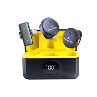 Microphone cravate sans fil Q9 2.4G avec directivité cardioïde pour la réduction du bruit en vidéo en direct