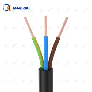 PVC חוט חשמל 3x15 כבל שחור Myym נוקשה 3g15 כבלי חימום מבודד חוט נמוך מתח נחושת שנחאי מותאם אישית צבע