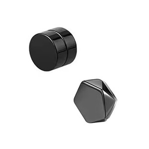 1 Par de Pendientes Magnéticos de Moda, Tipo Clip, Sin Perforación, con Imán Fuerte, Falsos Pendientes de Piercing, Joyería para Mujer y Hombre - Product Image 3