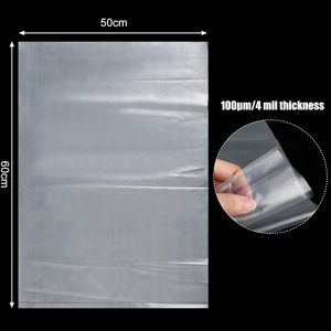 Bolsa Plana Transparente Multiusos de PE con Sellado Térmico, Personalizable, con Parte Superior Abierta, Impermeable, para Empacar en Supermercados, Tiendas de Abarrotes, Comercio Minorista y Envío - Product Image 2