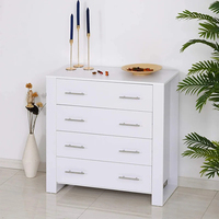 Commode à tiroirs en bois pour salon, best-seller, avec poignées métalliques