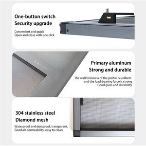 <span class=keywords><strong>Filtre</strong></span> à poussière JUFENG Fenêtres intérieures réglables Bords en aluminium Fenêtres en maille d'acier inoxydable avec moustiquaires <span class=keywords><strong>pour</strong></span> moustiquaires de fenêtre - Product Image 6