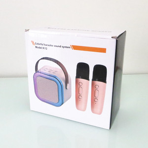 Altavoz Karaoke Inalámbrico Portátil Lonvel de Tamaño Pequeño con Luces LED de Colores, Larga Duración de Batería, con 2 Micrófonos - Product Image 6