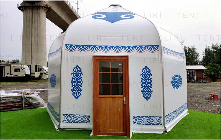 High Quality Outdoor Luxury Beautiful Mongolian Yurt Glamping Tent for Sale