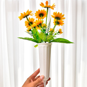 Aierflorist Fiori Artificiali Conici per Cimitero, Durevoli, per Festival Qingming, Culto degli Antenati, Decorazione Esterna, Fiori Secchi Finti - Product Image 2