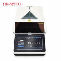 Analyseur d'humidité halogène intelligent Drawell DW-1004MX-T7 Pro, précision 0,0001 g, conforme aux normes GLP et GMP, équipement de laboratoire