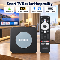 Boîtier Android KM2 Plus en gros S905X4B 4K HDR 2 Go 16 Go WiFi double bande AV1 Lecteur multimédia en streaming avec télécommande vocale