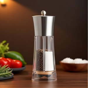 Macina sale (8x19cm) 2 in 1 Dual Big Cromo spazzolato 8310 - Product Image 3
