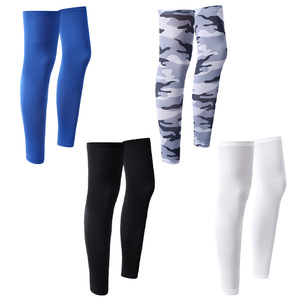 Summer Ice Silk Cycling Leg Covers Breathable <b>Knee</b> Pads Anti Slip Sports Sun Protection Leg Warmers Adult - Product Image 2