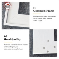 Cadre de porte en aluminium épais pour armoire de cuisine, cadre de porte en verre pour vitrine, porte de placard, fenêtres, maison