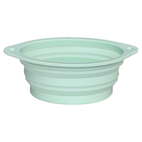 Bol en silicone pour animaux de compagnie, pliable et rétractable, antidérapant, de qualité alimentaire, portable pour l'alimentation et l'eau