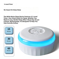Lampu Malam Warna-warni yang Dapat Diredupkan Mesin Suara White Noise Audio Lullaby Alat Bantu Tidur Kontrol Tombol Manual untuk Kamar Tidur