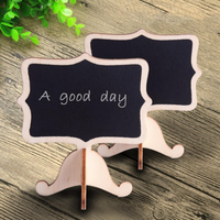Panneau de table en bois rustique, tableau noir décoratif, support réutilisable et personnalisable pour les menus de réception de mariage, les desserts, les étiquettes alimentaires