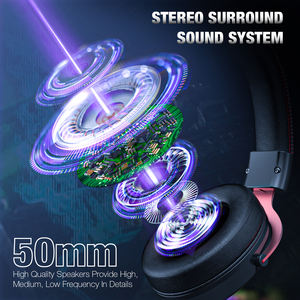 Onikuma-<span class=keywords><strong>auriculares</strong></span> X10 con luz LED RGB para videojuegos, cascos con malla de metal, novedad de 2023 - Product Image 6